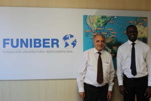 A representative from the University of Dakar (Senegal) visits FUNIBER