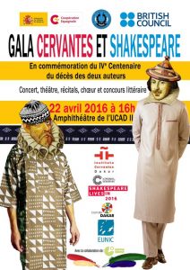 FUNIBER will participate in the gala commemorating the IV Centenary of Shakespeare and Cervantes’s death in Senegal