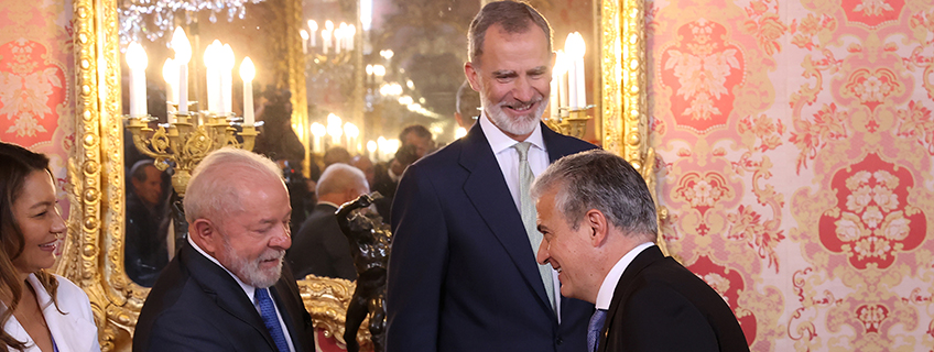 FUNIBER participates in the reception of Lula da Silva, President of Brazil by the King of Spain
