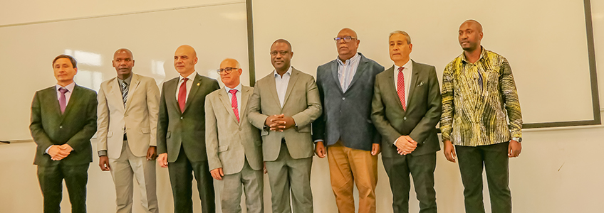 The Minister of Culture of Angola delivers a lecture at UNIC, promoted by FUNIBER