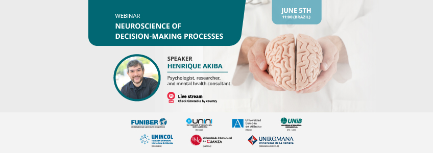 FUNIBER organizes the webinar “Neuroscience of decision making processes”