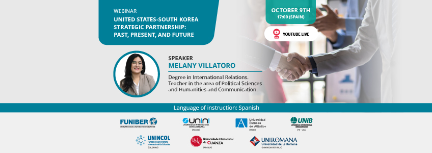 FUNIBER organizes the webinar “United States-South Korea Strategic Partnership: Past, Present and Future”