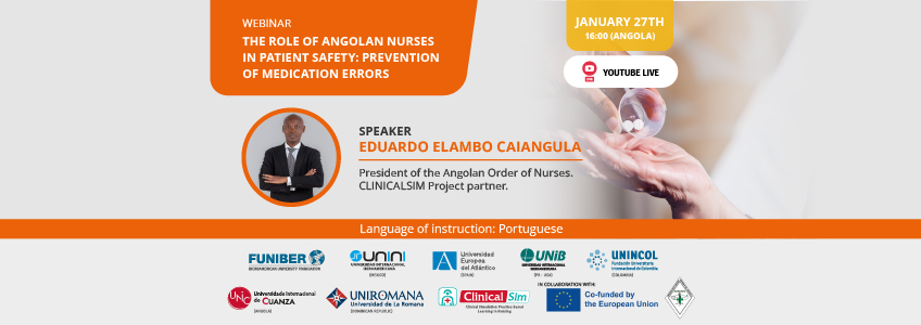 FUNIBER organizes the webinar “The Role of Angolan Nurses in Patient Safety: Prevention of Medication Errors”