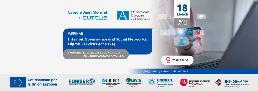 FUNIBER organizes the webinar “Internet Governance and Social Networks: Digital Services Act (DSA)”