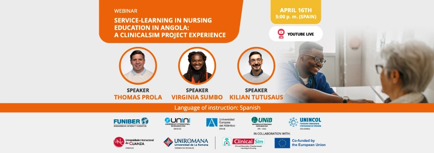 FUNIBER is hosting the webinar “Service-Learning in Nursing Education in Angola: An Experience from the CLINICALSIM Project”
